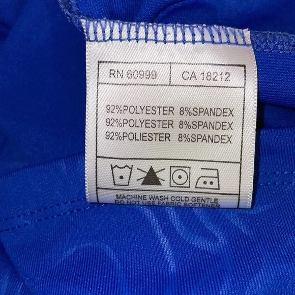 Nancy Lopez women’s Medium 8 10 top shirt blue desert dry 3/4 sleeve Henley golf - Picture 7 of 8